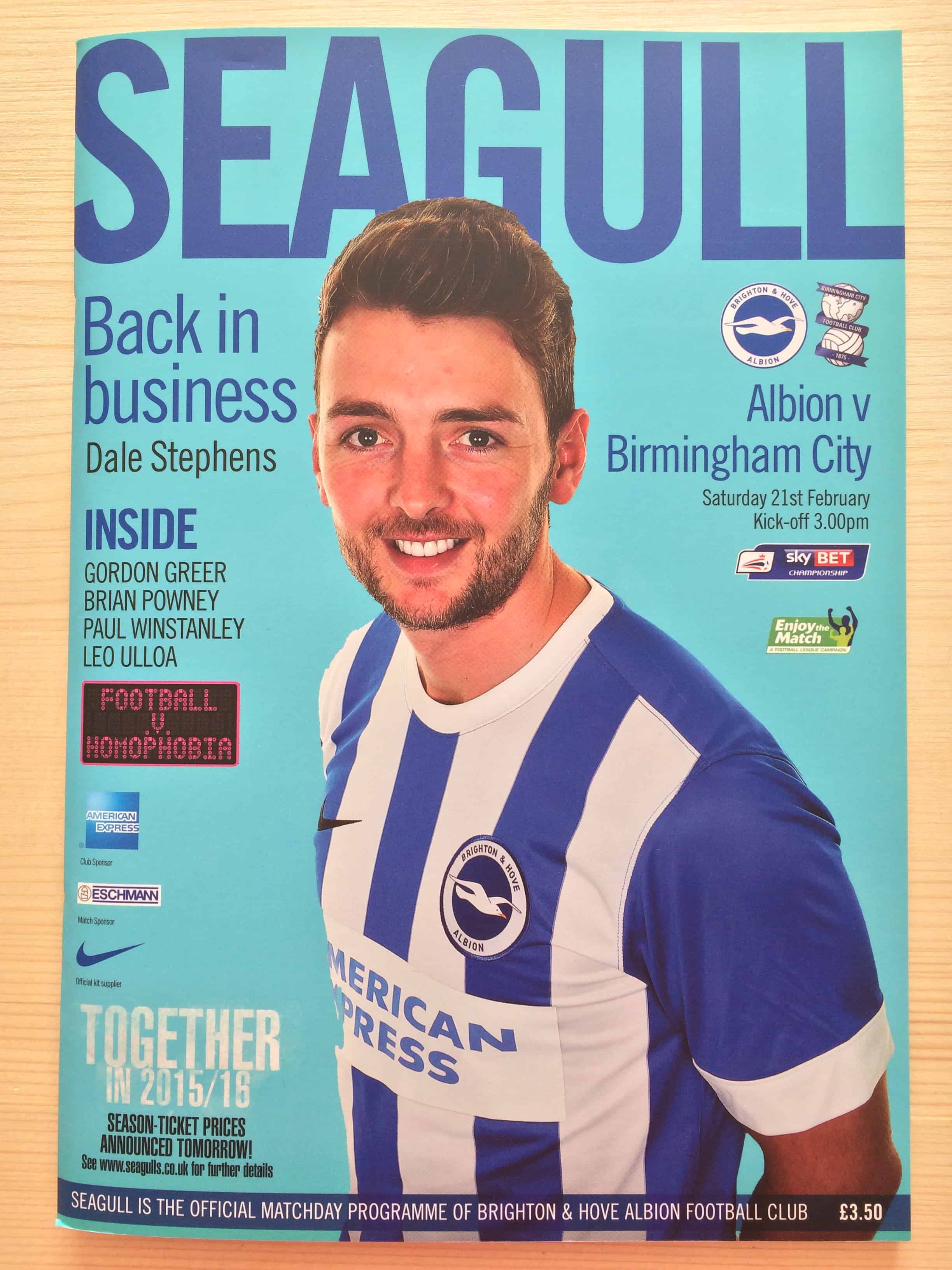 Brighton & Hove Albion FC v Birmingham City FC